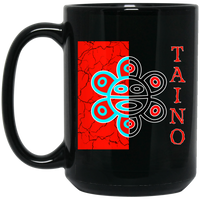 Thumbnail for Slit Taino Coffee Cup 15 oz. Black Mug
