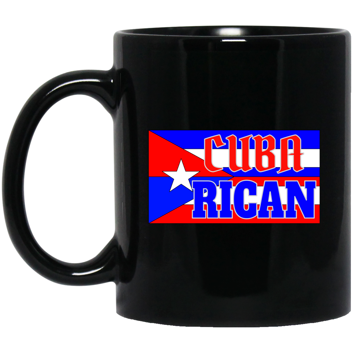 CUBA-RICAN 11 oz. Black Mug