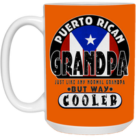 Thumbnail for COOL GRANDPA 15 oz. White Mug - Puerto Rican Pride
