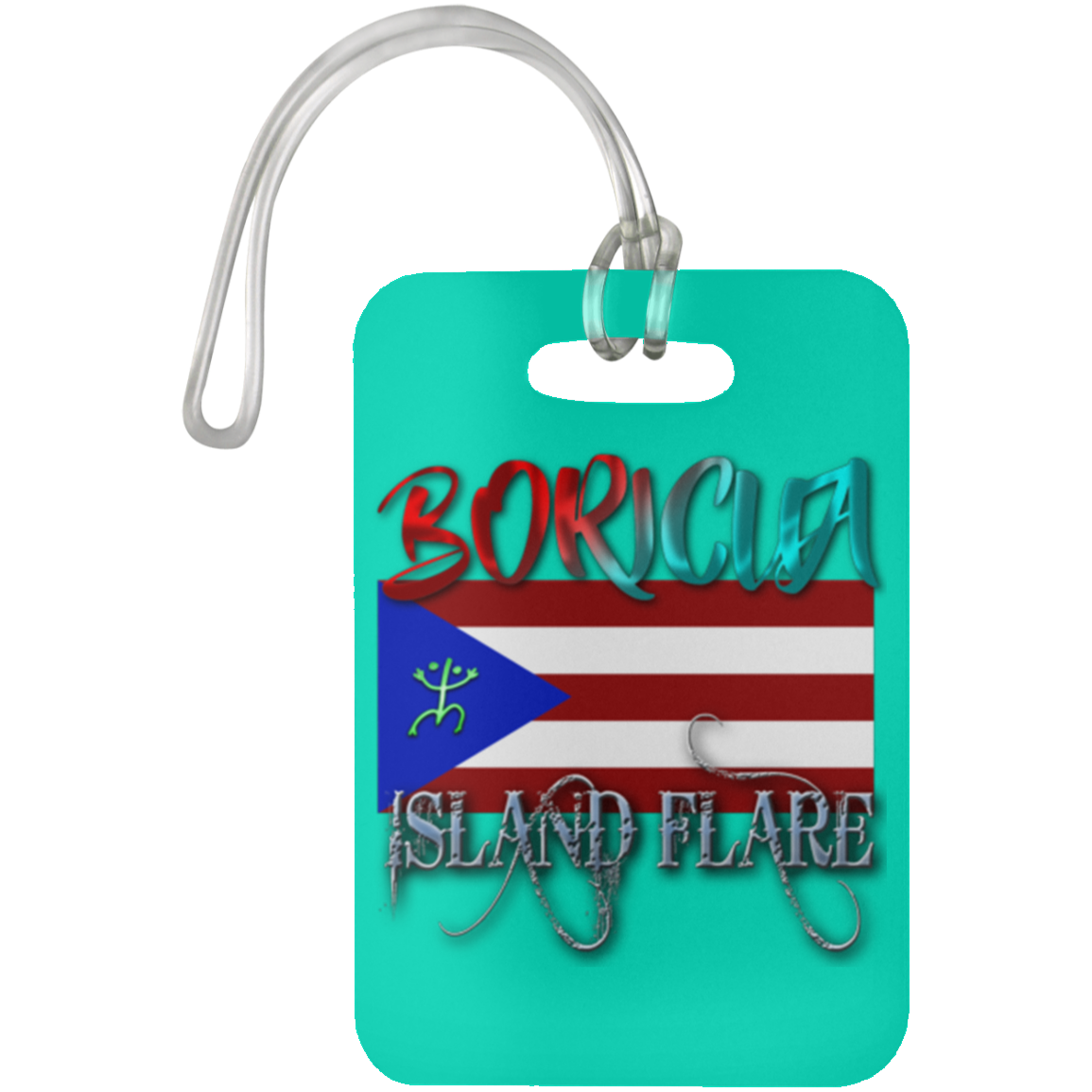 Boricua Island Flare - Puerto Rico Luggage Bag Tag