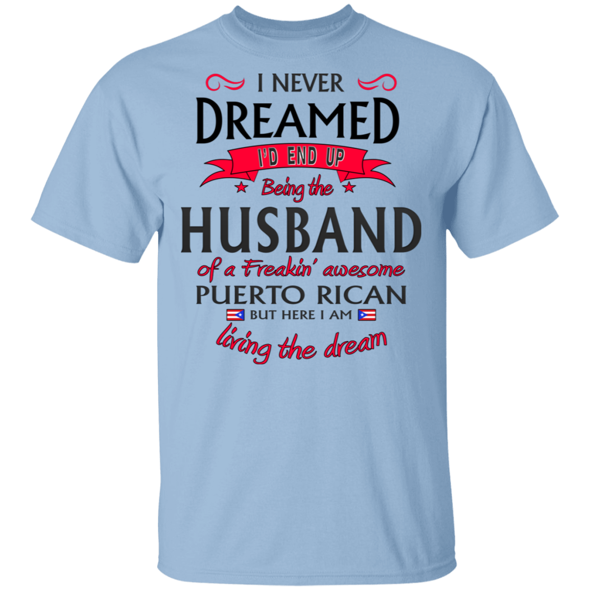 Husband of Awesome PR 5.3 oz. T-Shirt - Puerto Rican Pride