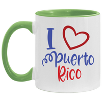 Thumbnail for I Love PR 11OZ Accent Mug - Puerto Rican Pride