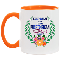 Thumbnail for Keep Calm Let PR Girl Handle It - 11OZ Accent Mug - Puerto Rican Pride