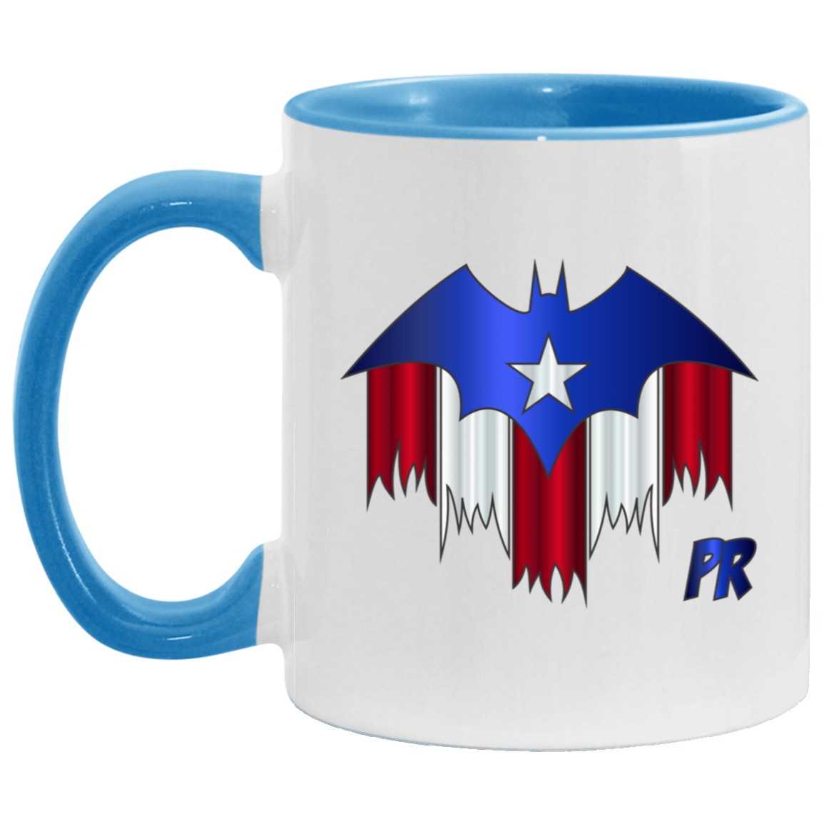 PR Batman 11OZ Accent Mug - Puerto Rican Pride