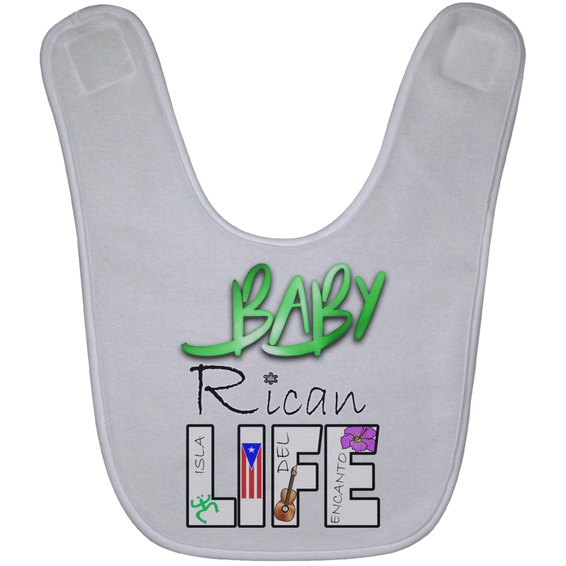 BABY-Rican Life Baby Bib - Puerto Rican Pride