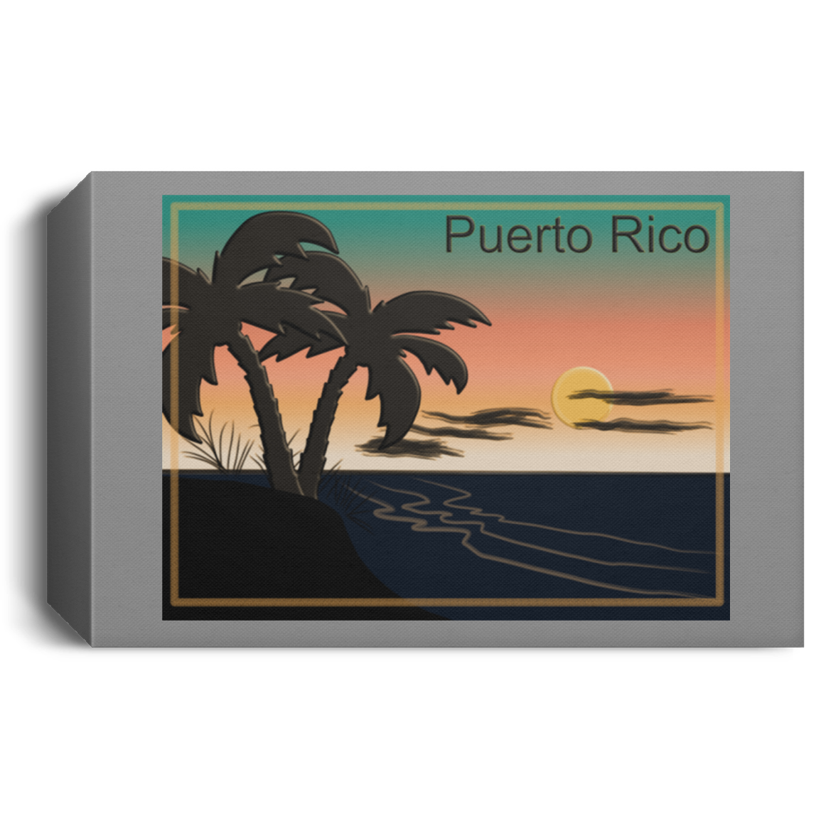 Sunset PR Deluxe Landscape Canvas 1.5in Frame