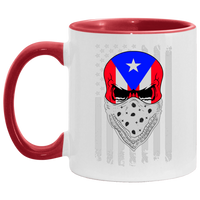 Thumbnail for 1st Star Skull 11OZ Accent Mug - Puerto Rican Pride