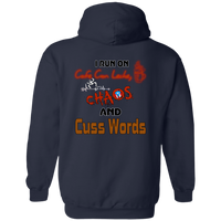 Thumbnail for Cafe Con Leche, Chaos and Cuss Words  Hoodie 8 oz