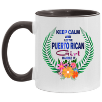 Thumbnail for Keep Calm Let PR Girl Handle It - 11OZ Accent Mug - Puerto Rican Pride