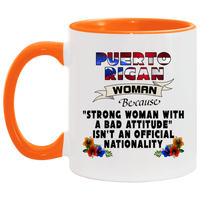 Thumbnail for STRONG PR WOMAN 11OZ Accent Mug - Puerto Rican Pride