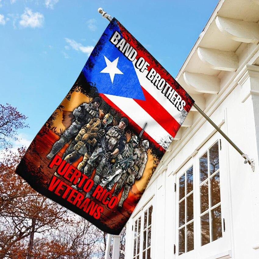 Band Of Brothers Puerto Rican Wall Flag - Puerto Rican Pride