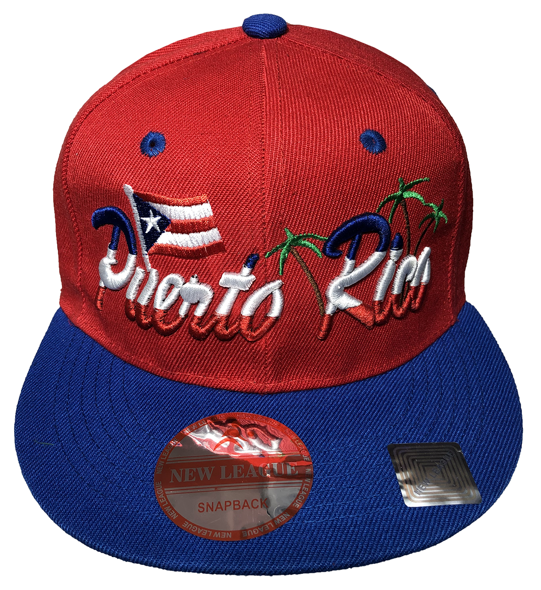 Puerto Rico Flag/Palm Baseball Hat
