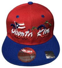 Thumbnail for Puerto Rico Flag/Palm Baseball Hat