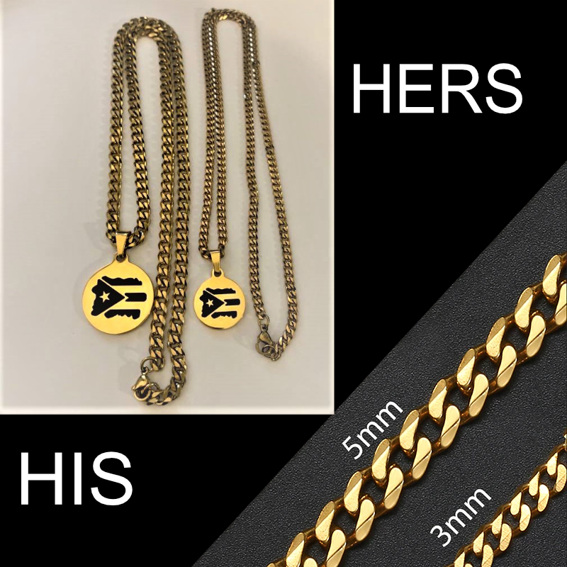 His and Hers Gold Necklace
