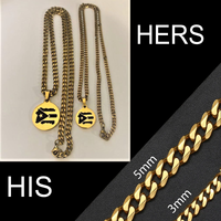 Thumbnail for His and Hers Gold Necklace