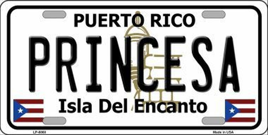 Princesa License Plate