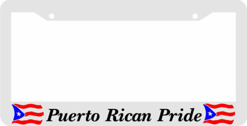 PUERTO RICAN PRIDE FLAG License Plate Frame