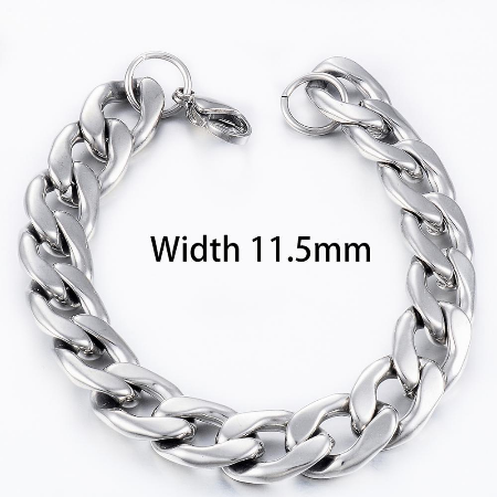 Stainless Steel CUBAN Chain (Waterproof) Bracelet - High Quality