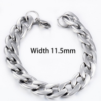 Thumbnail for Stainless Steel CUBAN Chain (Waterproof) Bracelet - High Quality