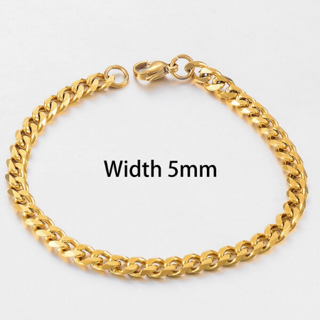 Anklet 5mm Thick Cuban Chain - Puerto Rican Pride