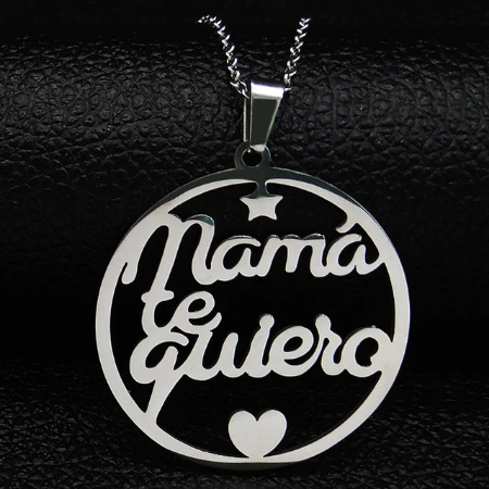 MAMA TE GUIERO (Mom I Love You) NECKLACE - Puerto Rican Pride