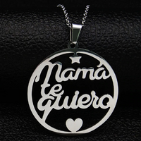 Thumbnail for MAMA TE GUIERO (Mom I Love You) NECKLACE - Puerto Rican Pride