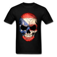 Thumbnail for Skull Flag Shirt - Black