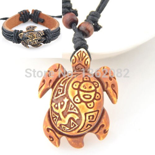 Tribal Series Taino Design Turtle Necklace