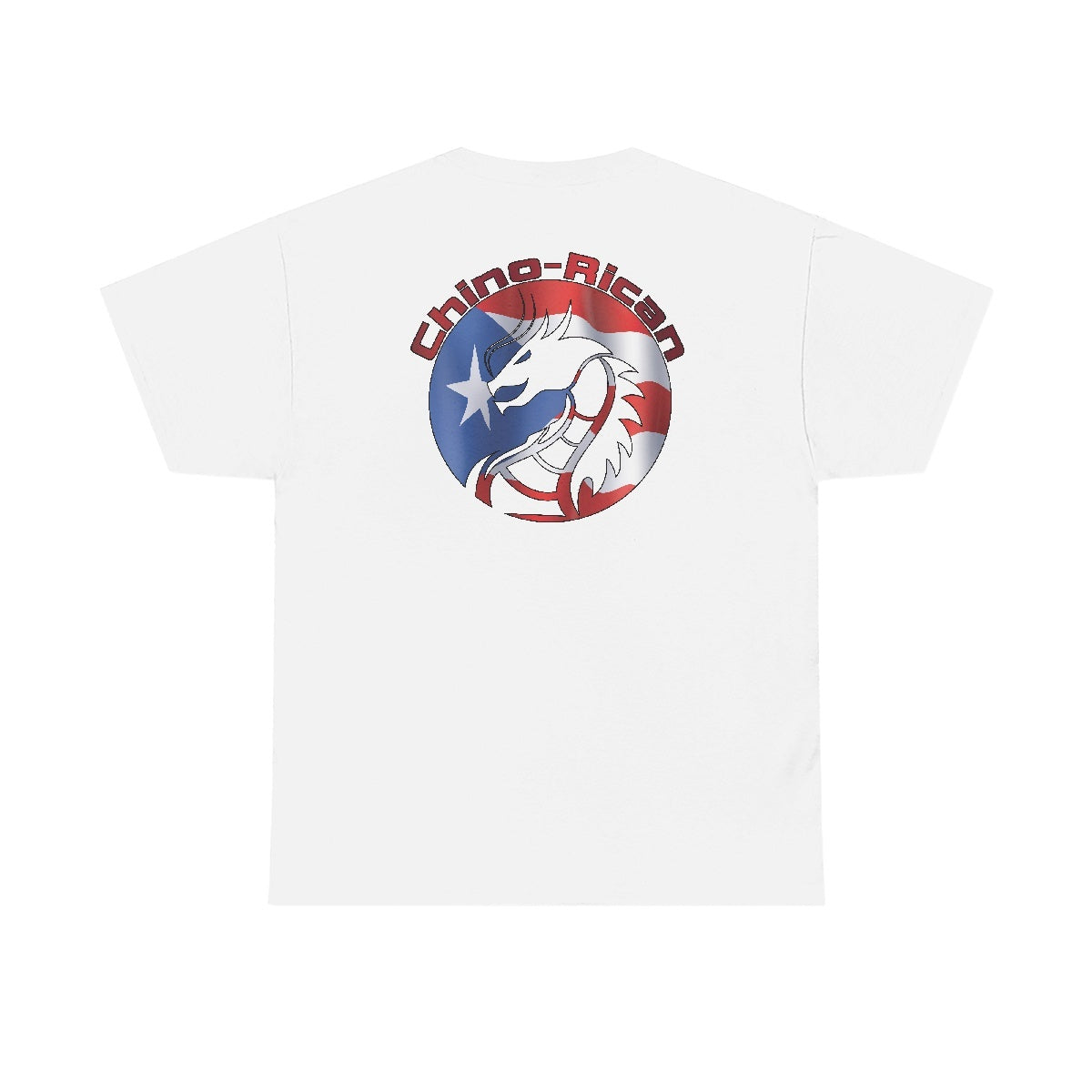 Chino-Rican Dragon T-Shirt (Small-5XL) Image on back