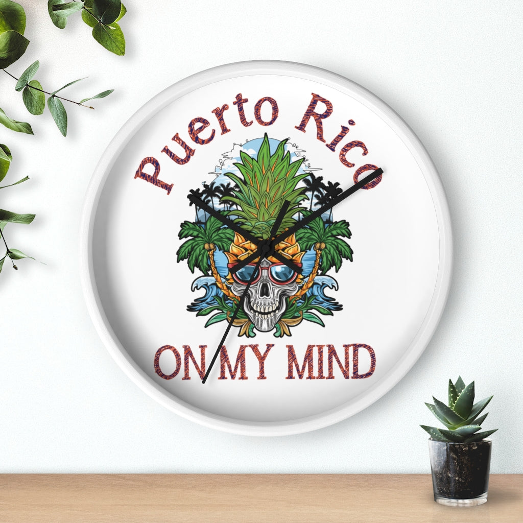 Puerto Rico On My Mind - Wall clock