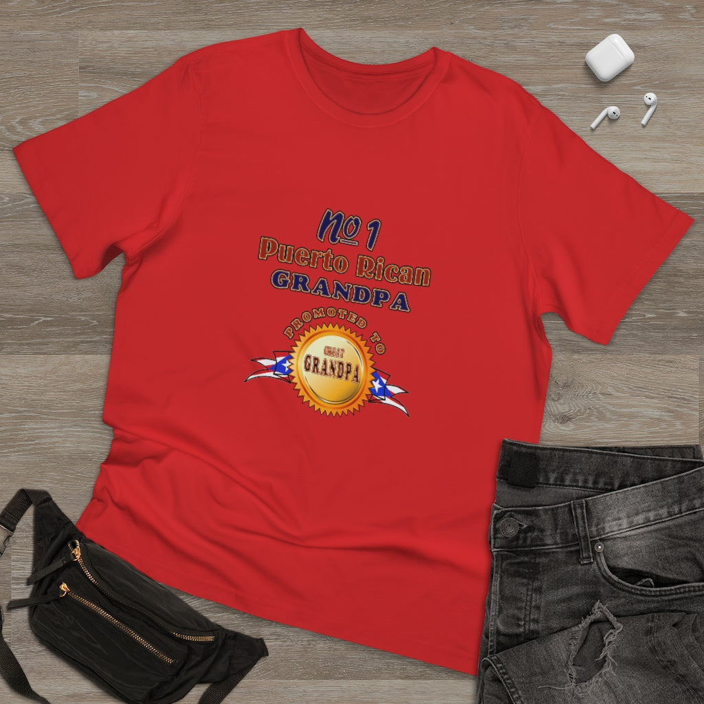 #1 Grandpa Promoted To Great Grandpa Deluxe T-shirt