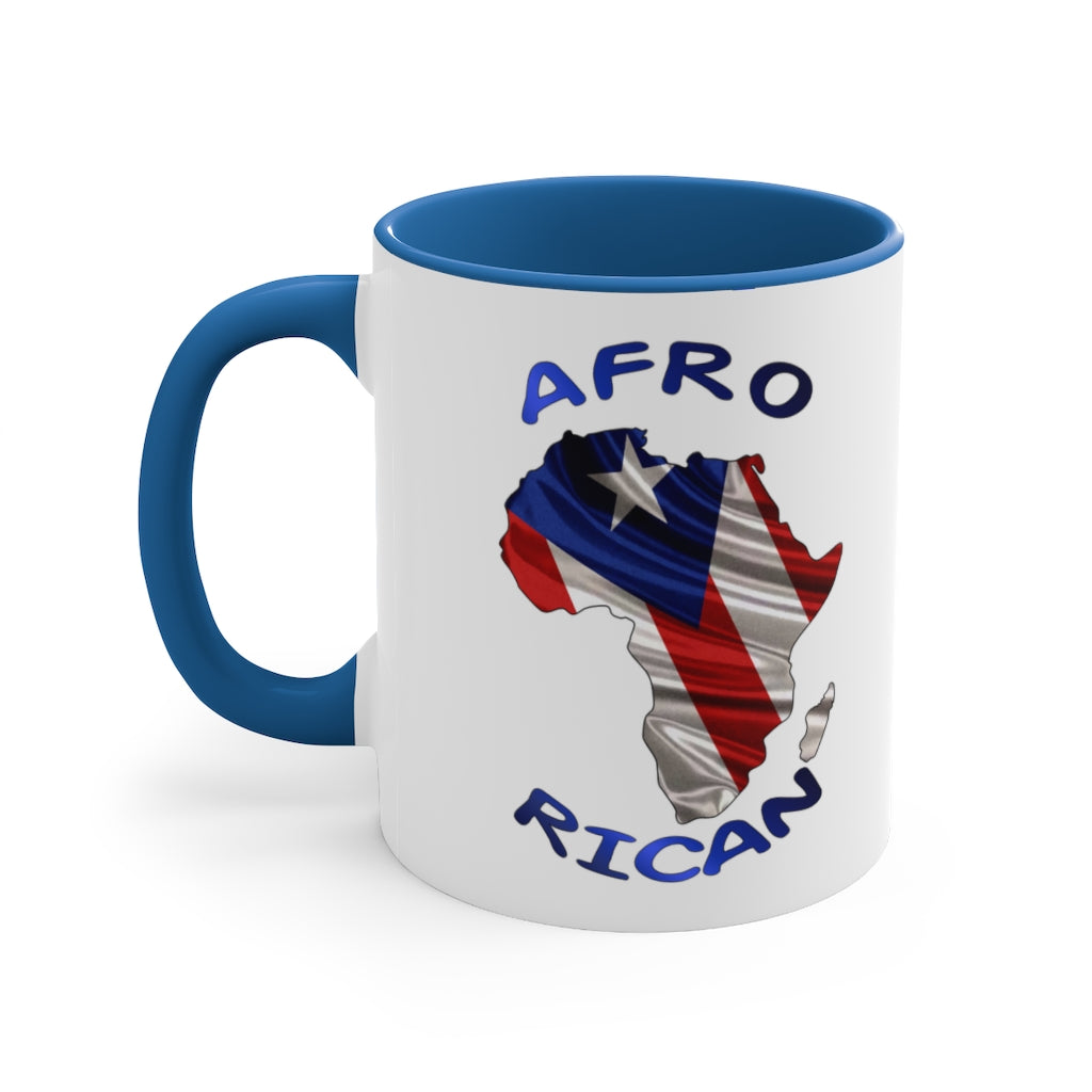 Afro Rican 1 - Accent Coffee Mug, 11oz