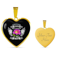 Thumbnail for Power of a PR Woman Heart Necklace - Puerto Rican Pride