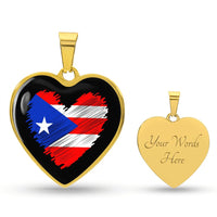 Thumbnail for Puerto Rico Heart Necklace (Gold or Silver)