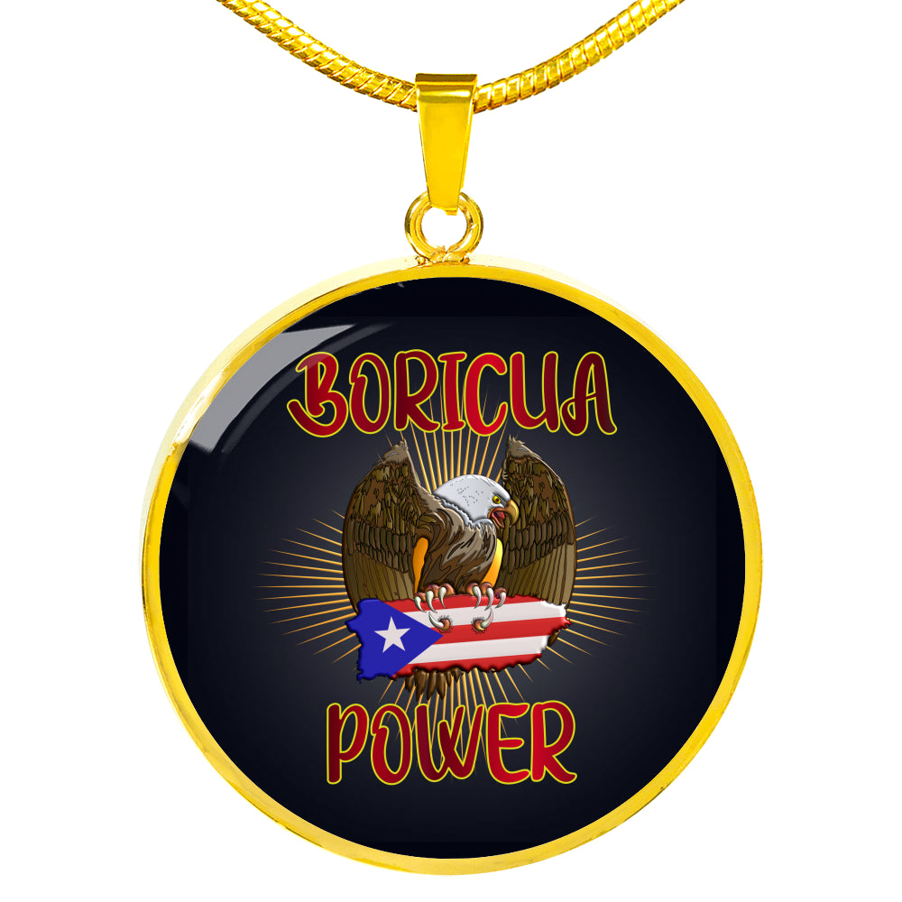 Boricua Power Eagle Necklace