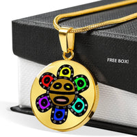 Thumbnail for Colorful Taino Sun God Necklace - Puerto Rican Pride