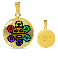 Thumbnail for Colorful Taino Sun God Necklace - Puerto Rican Pride