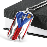 Thumbnail for Coqui Flag Dog Tag Necklace
