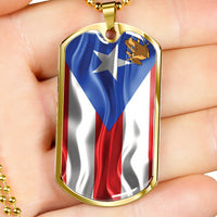 Thumbnail for Coqui Flag Dog Tag Necklace