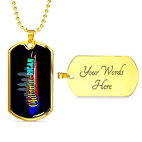 Thumbnail for Chitown-Rican Dog Tag Necklace - Puerto Rican Pride