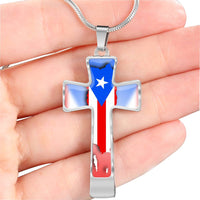 Thumbnail for Island Flag Cross Necklace