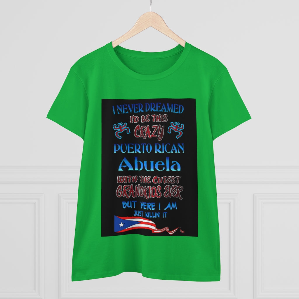 Crazy Puerto Rican Abuela - Ladies SoftStyle Tee (Small-3XL)
