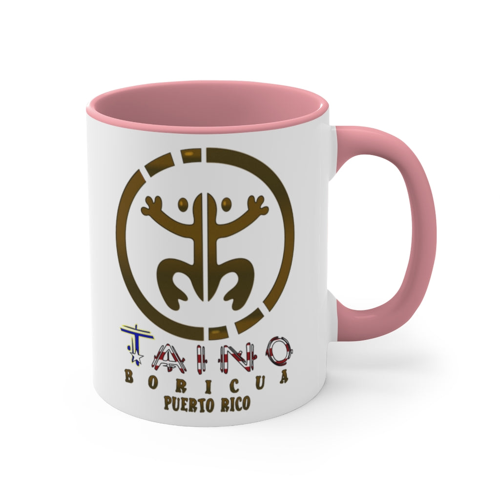 Coqui Taino Boricua PR - Accent Coffee Mug, 11oz
