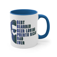 Thumbnail for Best Bearded Dad - Accent Coffee Mug, 11oz