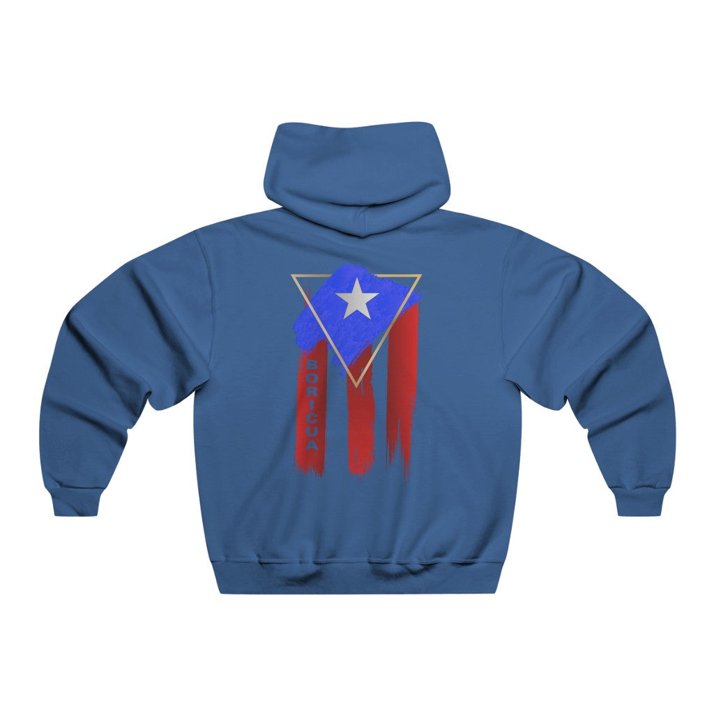 Abstract Boricua Flag Hoodie Men's NUBLEND® Hooded Sweatshirt