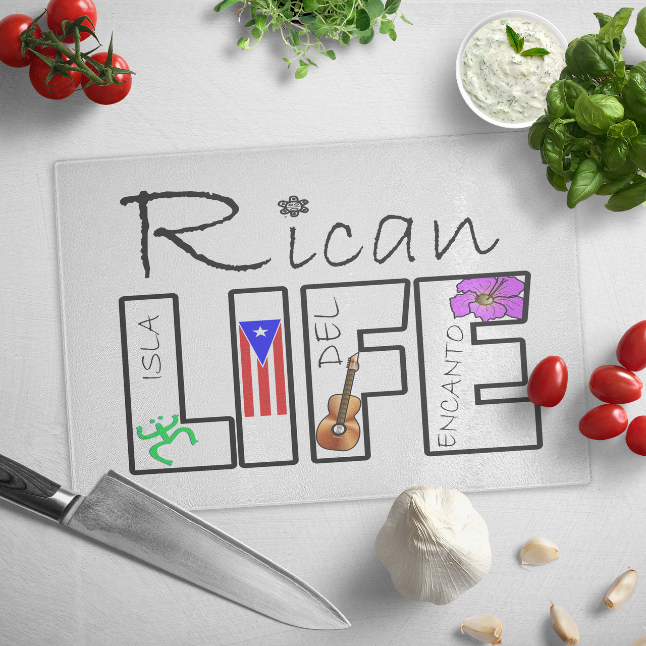 Glass Cutting Board - Rican Life