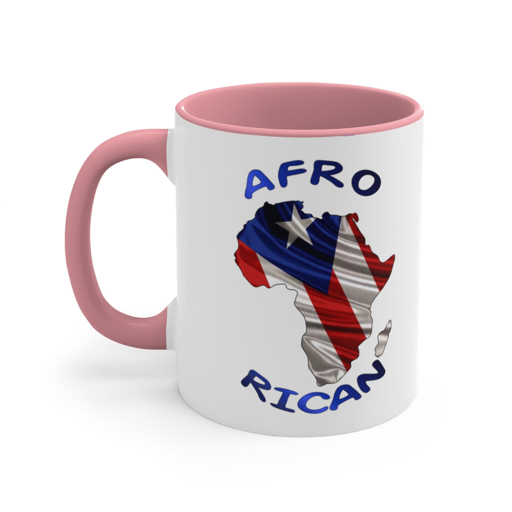 Afro Rican 1 - Accent Coffee Mug, 11oz