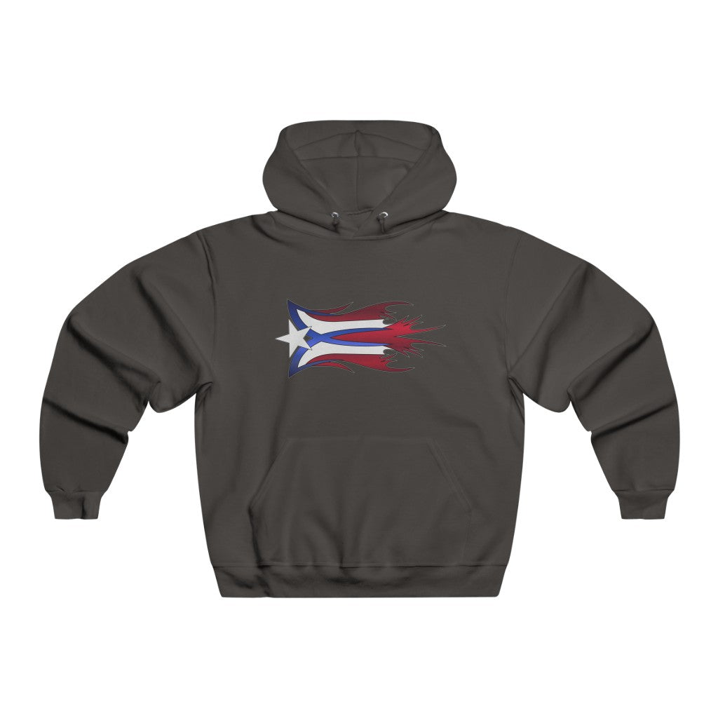 Abstract Puerto Rico Flag - Men's NUBLEND® Hooded Sweatshirt