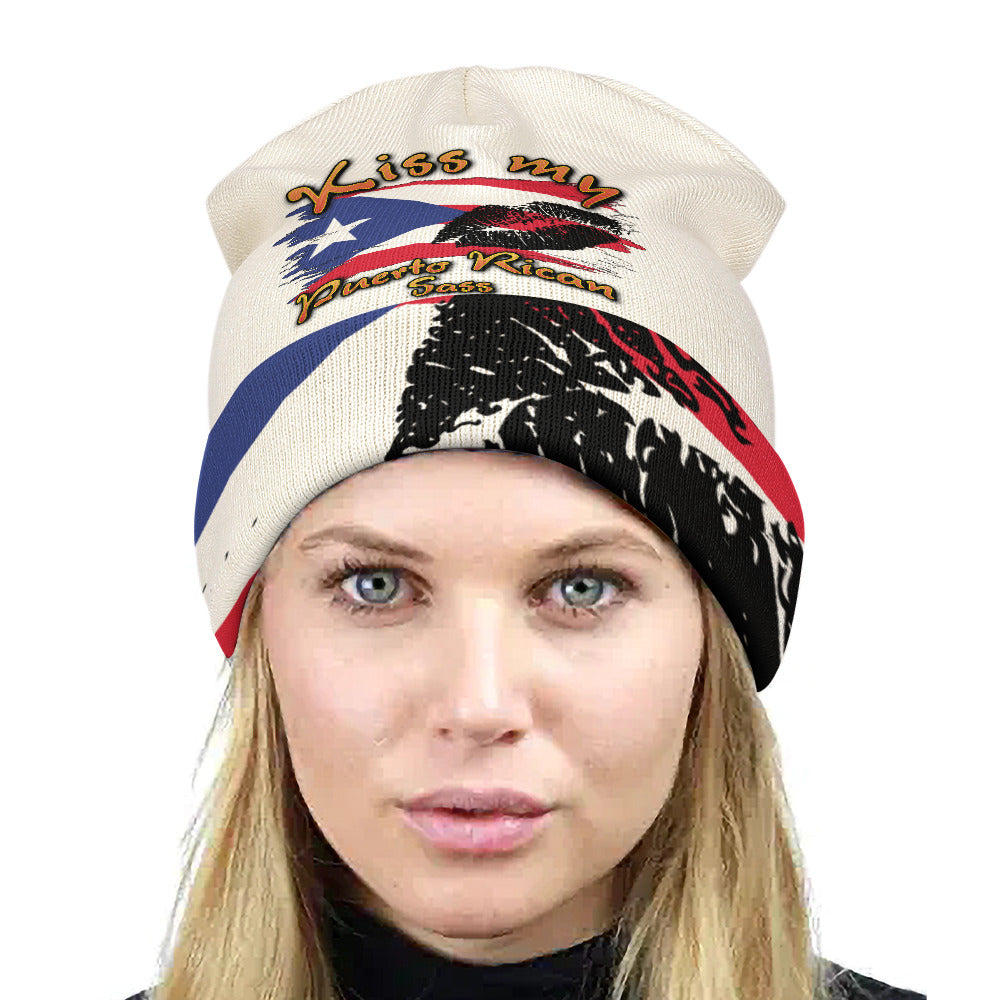 Kiss My Puerto Rican SASS - Knitted Beanie