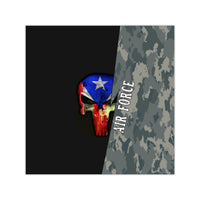Thumbnail for Air Force Flag Skull - Square Vinyl Decal (4 Sizes)